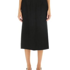 Refresh your wardrobe with the Dolce & Gabbana women's LONGUETTE SKIRT in Black