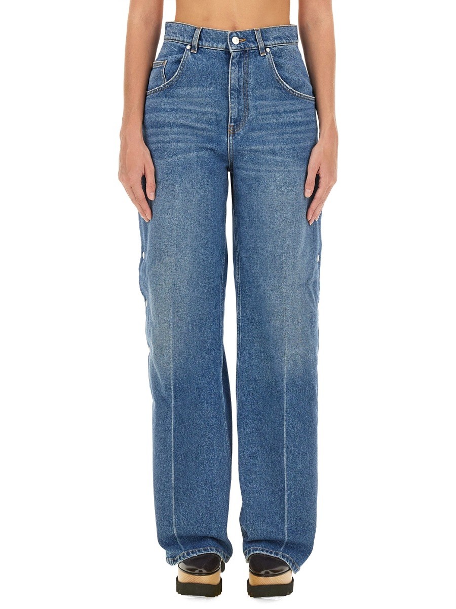 Discover the authentic stella mccartney women's LOOSE FIT JEANS in DENIM