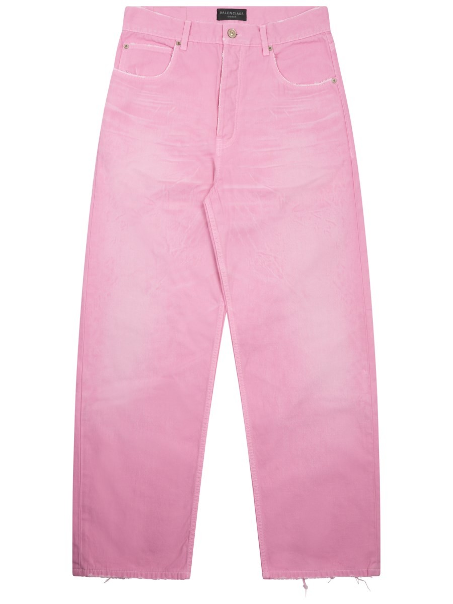 Refresh your wardrobe with the Balenciaga women's LOOSE FIT PANTS in Pink