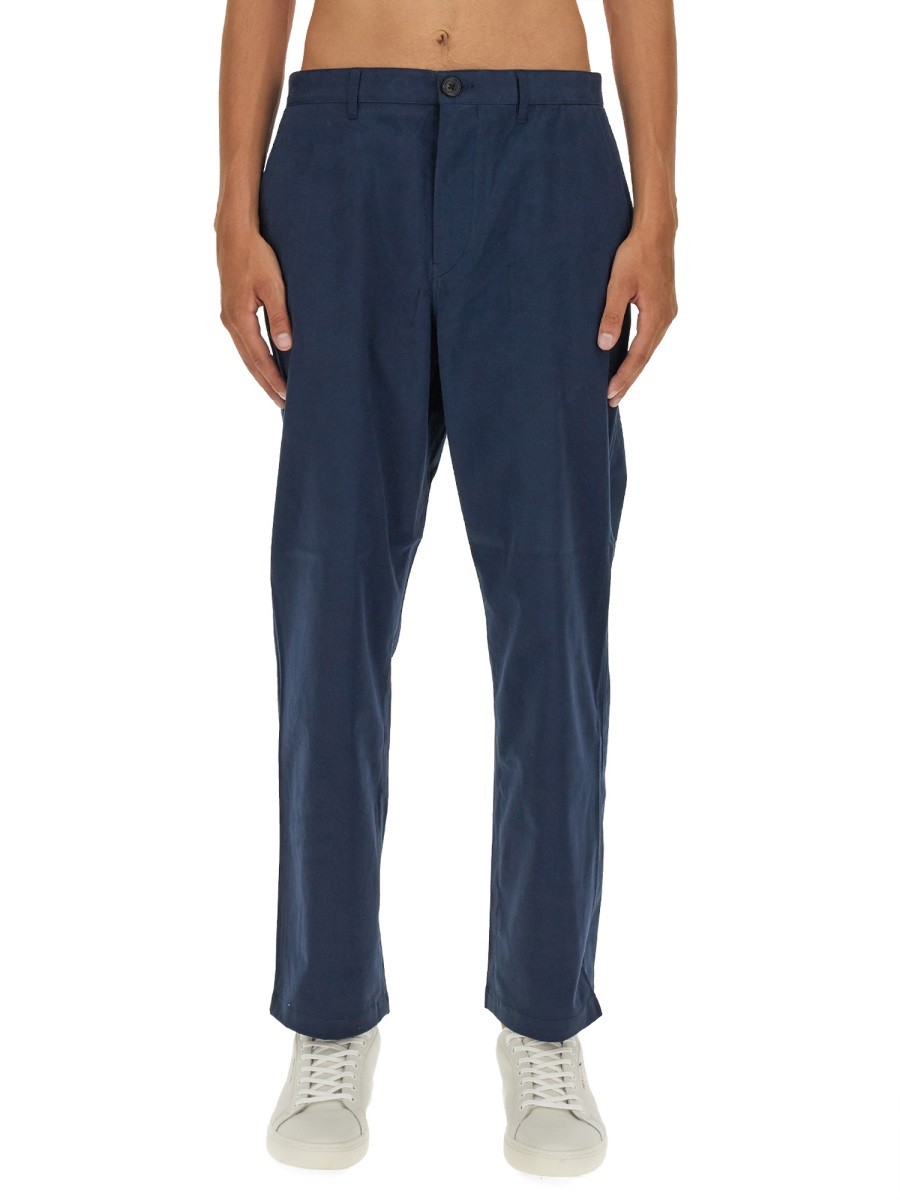 Refresh your wardrobe with the PS BY PAUL SMITH men's LOOSE FIT PANTS in Blue