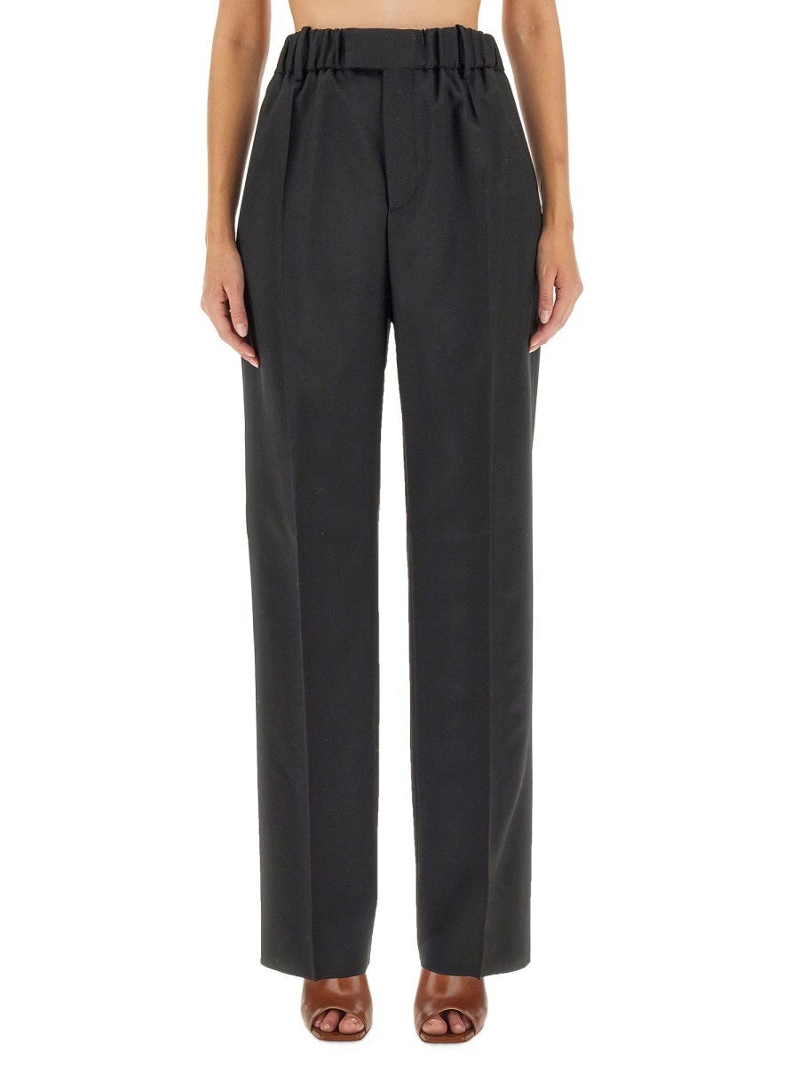 Explore the authentic Bottega Veneta women's LOOSE-FITTING PANTS in Black