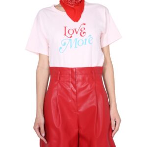 Explore the authentic Philosophy Di Lorenzo Serafini women's LOVE MORE T-SHIRT in Pink