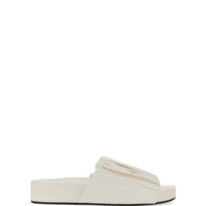 Refresh your wardrobe with the JIL SANDER women's LOW LEATHER SANDALS in White