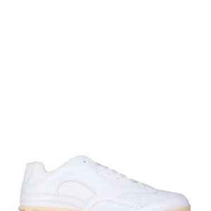 Refresh your wardrobe with the JIL SANDER men's LOW LEATHER SNEAKERS in White
