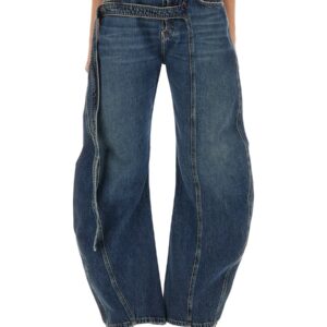 Refresh your wardrobe with the JEAN PAUL GAULTIER women's LOW-RISE JEANS in DENIM
