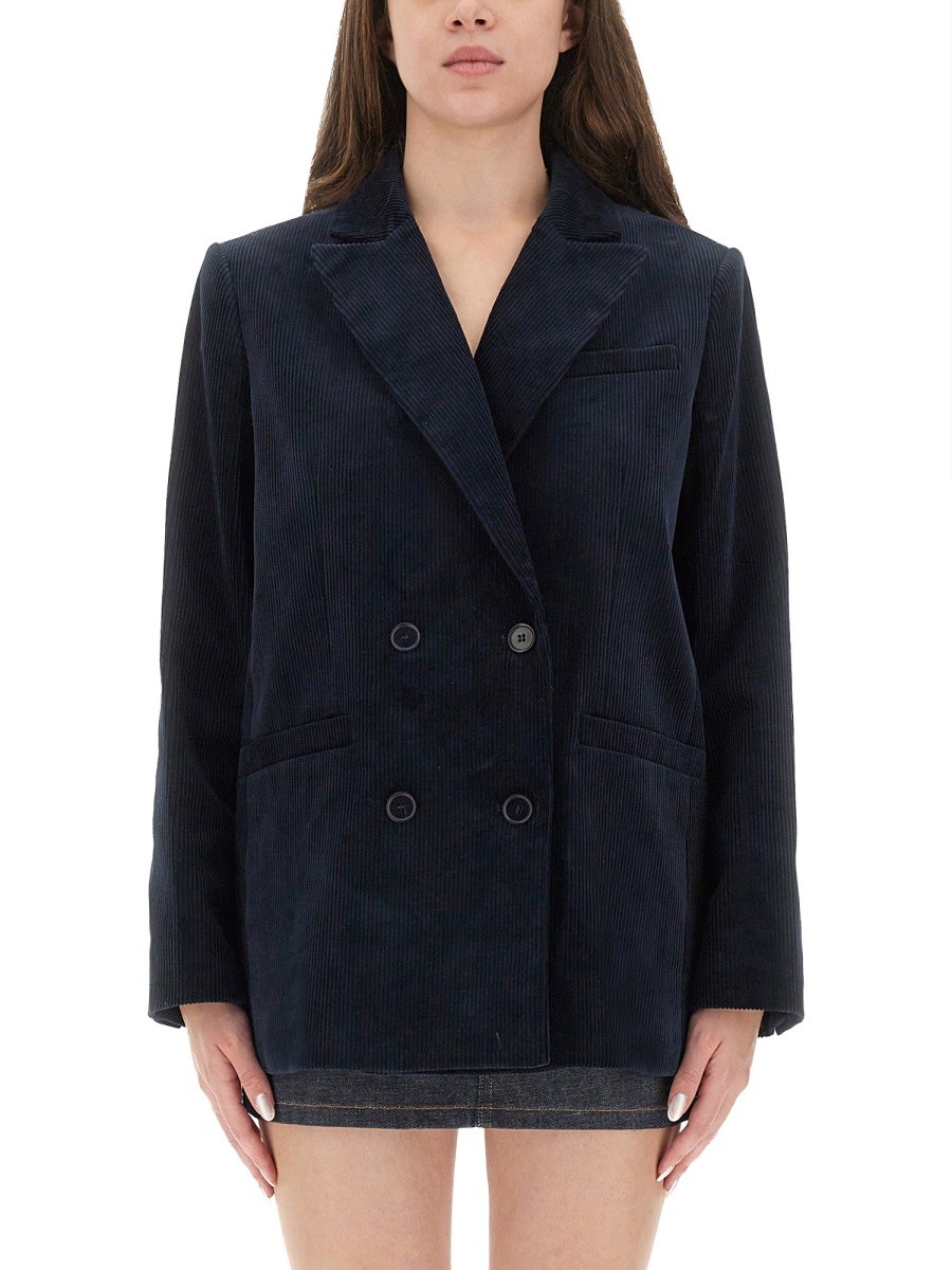 Discover the authentic A.P.C. women's "LUCY" JACKET in Blue