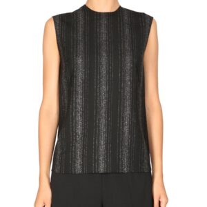 Discover the authentic stella mccartney women's LUREX TAILORED TOP in Black