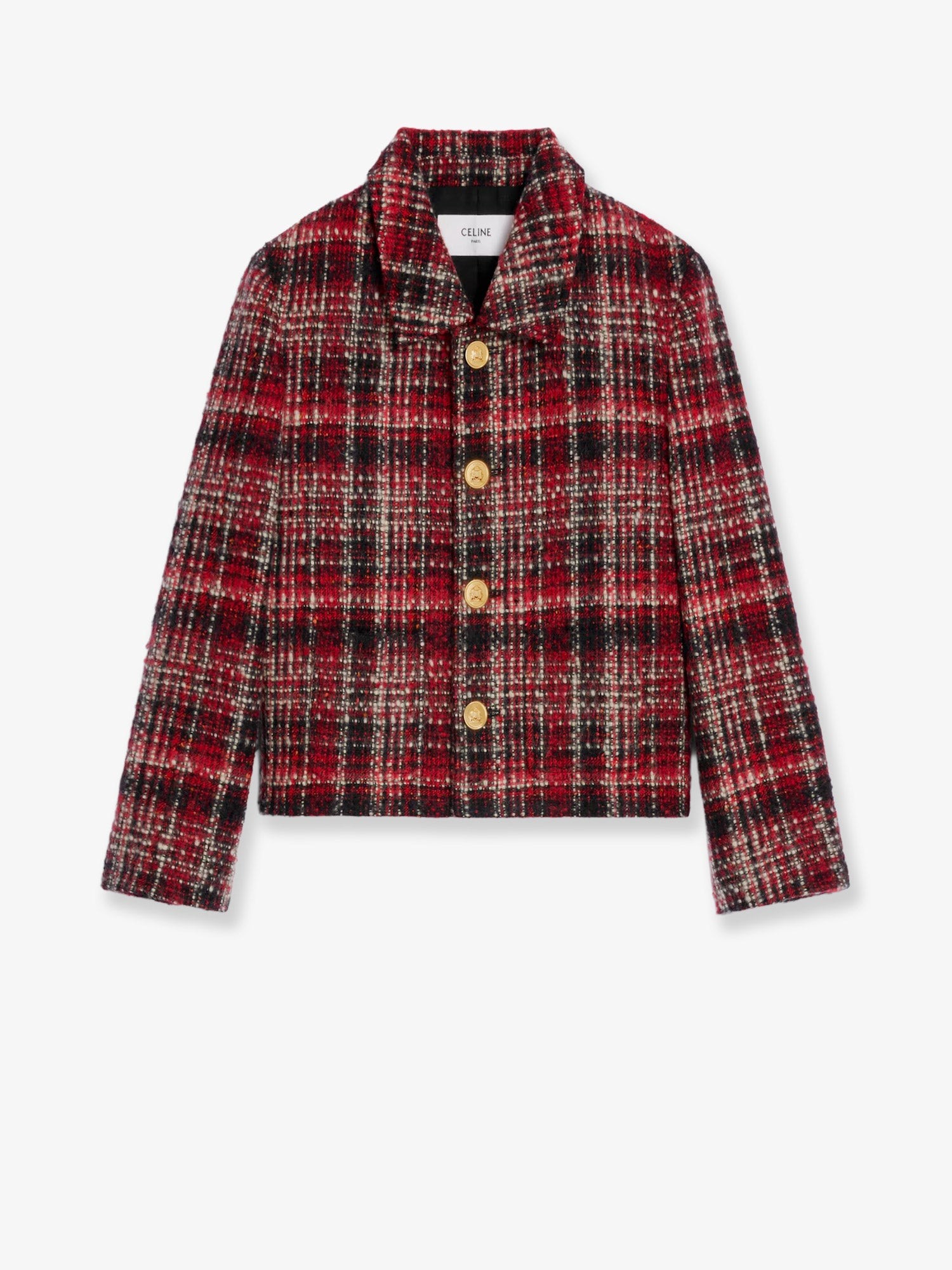 Explore the authentic Celine women's Madras wool