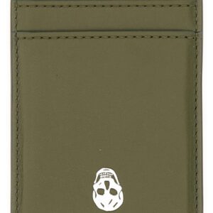 Explore the authentic Alexander Mcqueen men's MAGNETIC CARD HOLDER "SKULL" in Brown