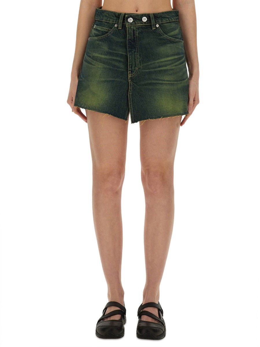 Refresh your wardrobe with the Our Legacy women's MALIBU "COVER" SKIRT in GREEN