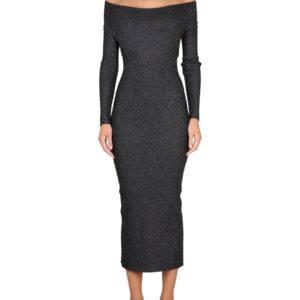 Discover the authentic KHAITE women's MARISOLE DRESS in Black