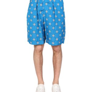 Discover the authentic Marni men's MARNIGRAM BERMUDA in Blue