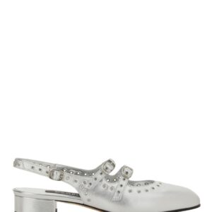 Explore the authentic CAREL PARIS women's MARY JANE SLINGBACK "QUEEN" in Silver