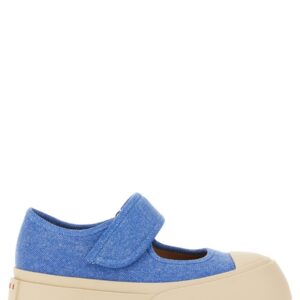 Discover the authentic Marni women's MARY JANE SNEAKER in DENIM