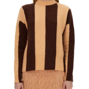 Discover the authentic ALYSI women's MAXI ROW SWEATER in MULTICOLOUR