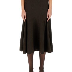 Refresh your wardrobe with the KHAITE women's "MAYU" SKIRT in Brown