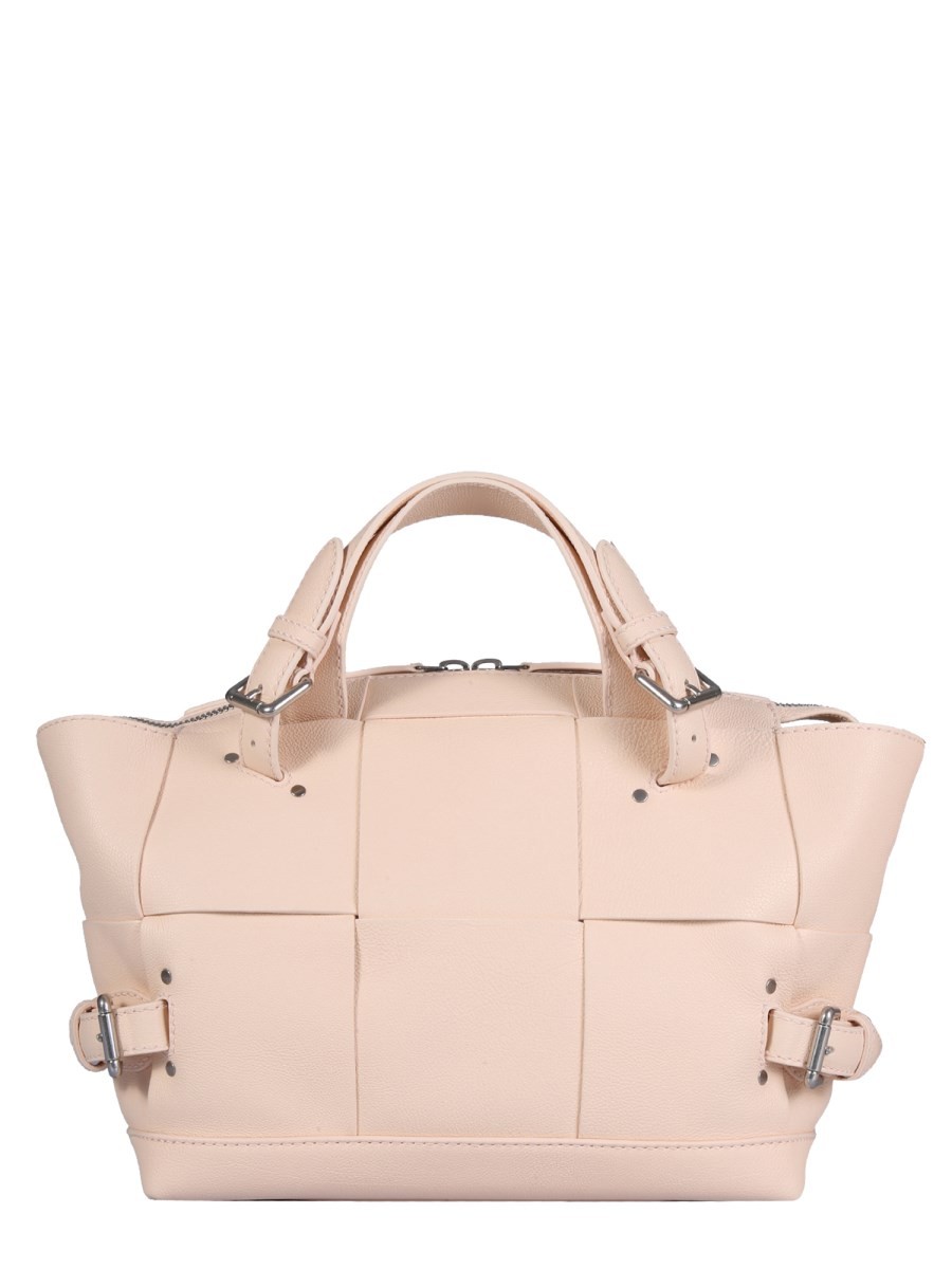 Explore the authentic Bottega Veneta women's MEDIUM LEATHER BAG in POWDER