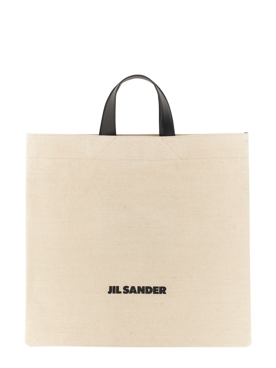 Discover the authentic JIL SANDER men's MEDIUM TOTE BAG in beige