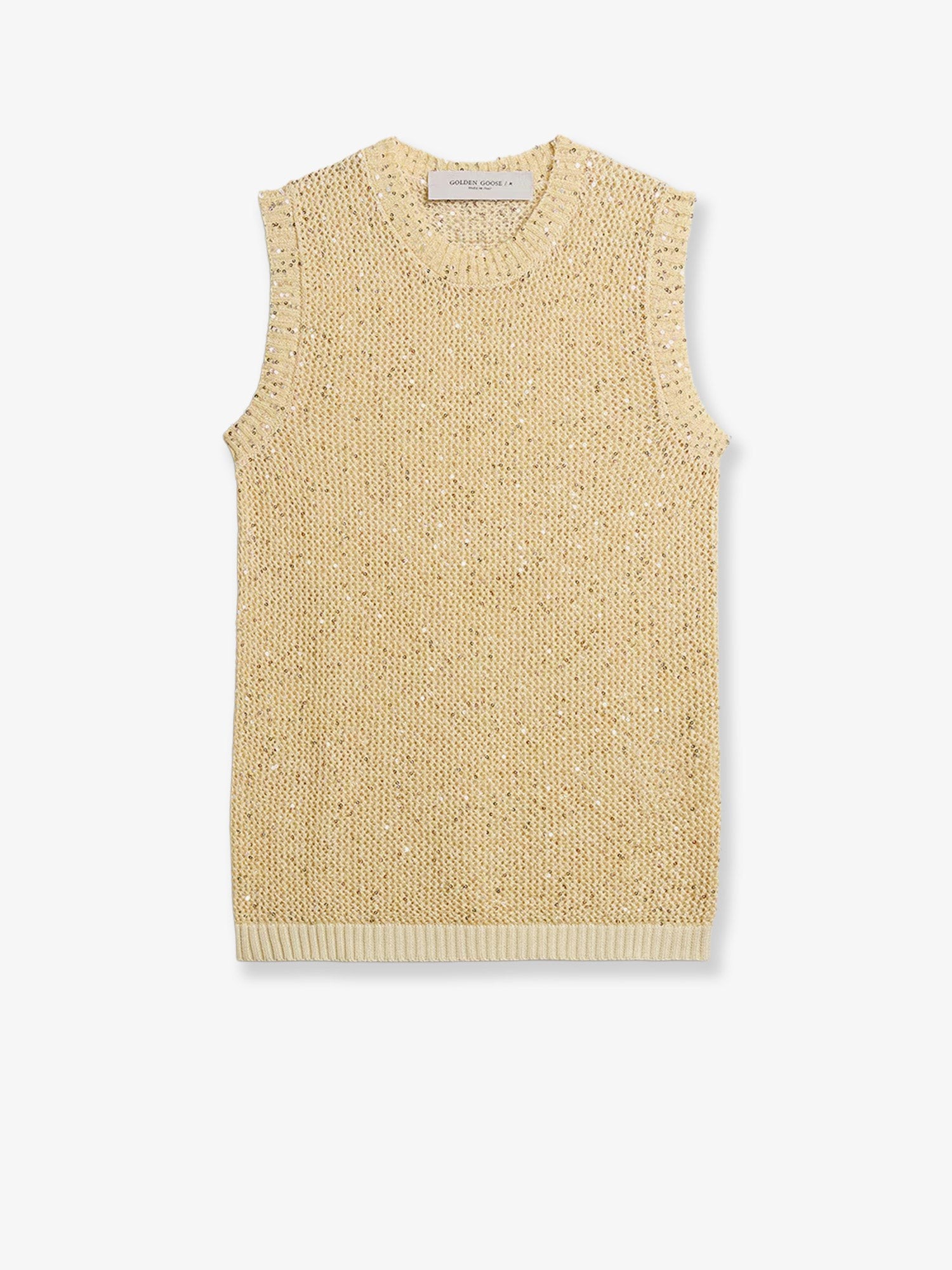 Shop the authentic Golden Goose Deluxe Brand women's Melyssa sequin sweater in HERITAGE WHITE