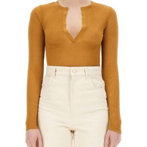 Refresh your wardrobe with the Max Mara women's MESH "SAGGINA" in BUFF