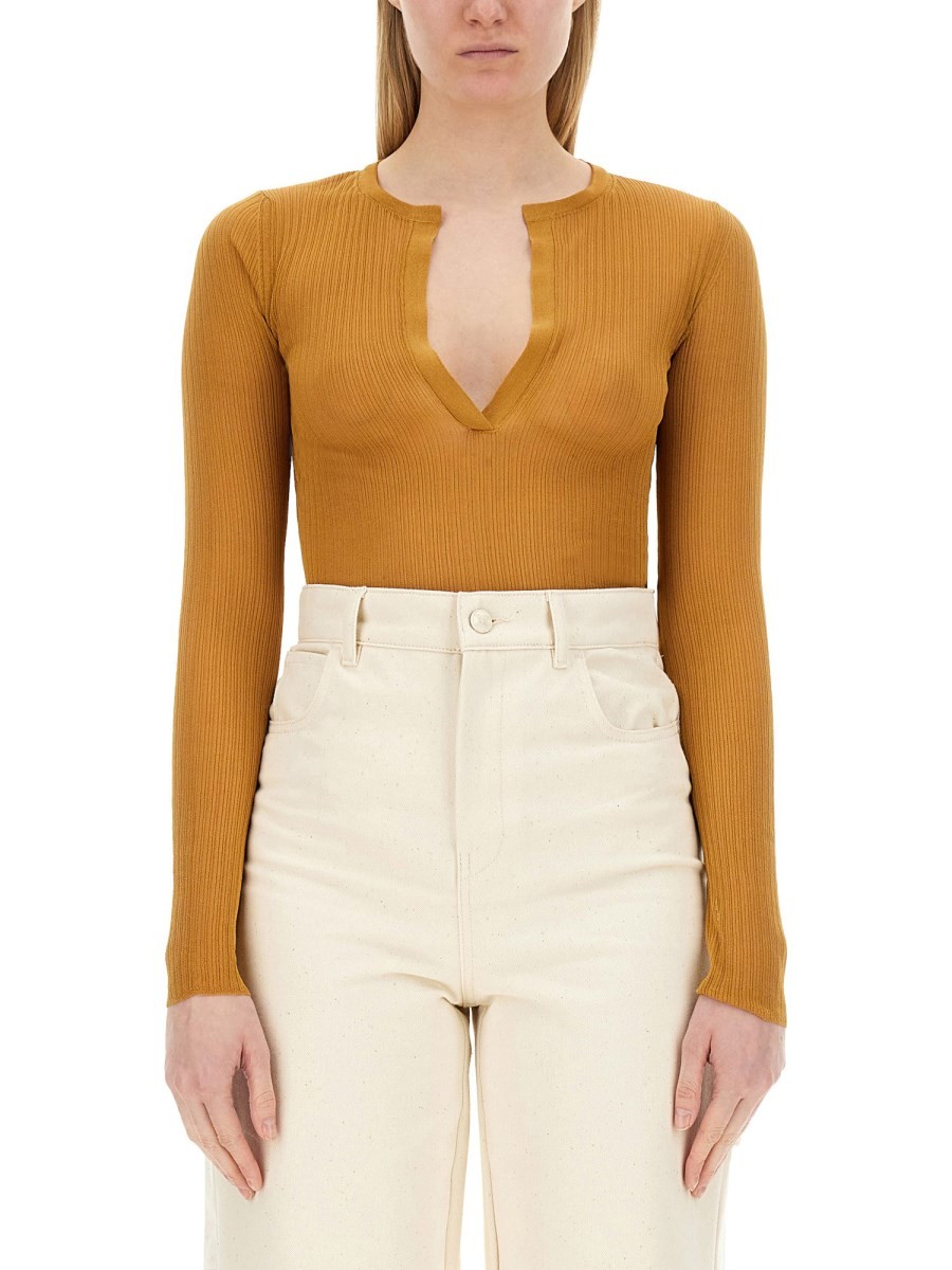 Refresh your wardrobe with the Max Mara women's MESH "SAGGINA" in BUFF