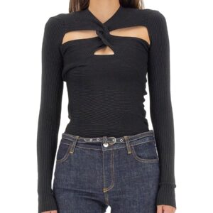 Explore the authentic Philosophy Di Lorenzo Serafini women's MESH WITH CUT-OUT DETAILS in Black