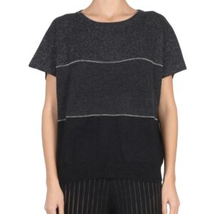 Discover the authentic Fabiana Filippi women's MESH WITH SHINY DETAIL in CHARCOAL