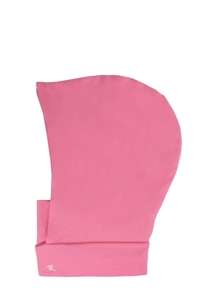Discover the authentic RAF SIMONS women's MICROMODAL HOOD in Pink