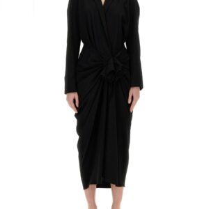 Refresh your wardrobe with the Dries Van Noten women's MIDI DRESS in Black