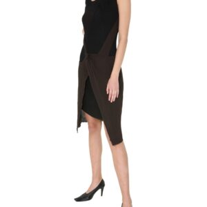 Elevate your look with the Bottega Veneta women's MIDI DRESS in Brown