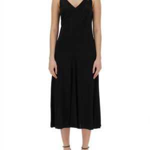 Discover the authentic Lanvin women's MIDI DRESS in Black