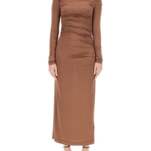 Refresh your wardrobe with the Helmut Lang women's MIDI DRESS in beige