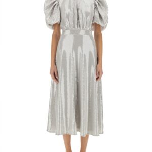 Explore the authentic ROTATE BIRGER CHRISTENSEN women's MIDI DRESS WITH SEQUINS in Grey