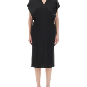 Explore the authentic stella mccartney women's MIDI DRESS WITH WING SLEEVES in Black