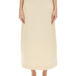 Discover the authentic JIL SANDER women's MIDI SKIRT in Ivory