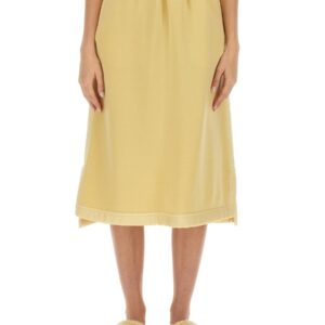 Refresh your wardrobe with the JIL SANDER women's MIDI SKIRT in Yellow