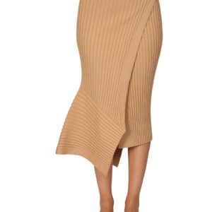 Refresh your wardrobe with the stella mccartney women's MIDI SKIRT in beige