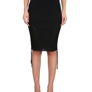 Discover the authentic ANDREADAMO women's MIDI SKIRT in Black