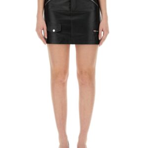 Refresh your wardrobe with the MOSCHINO JEANS women's MIDI SKIRT in Black