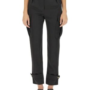 Refresh your wardrobe with the Alexander Mcqueen women's MILITARY PANTS in Black