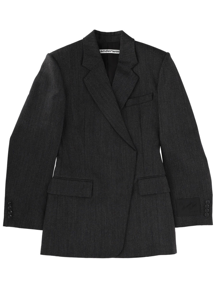 Refresh your wardrobe with the Alexander Wang women's MINI "BLAZER" DRESS in Black