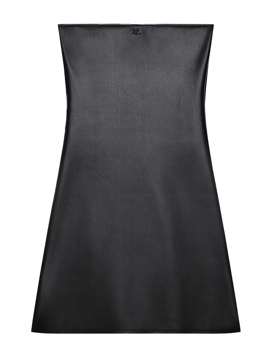 Discover the authentic COURREGES women's MINI "BUSTIER LINGERIE" DRESS in Black