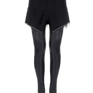 Refresh your wardrobe with the Balenciaga women's MINI CUT-UP SKIRT in Black