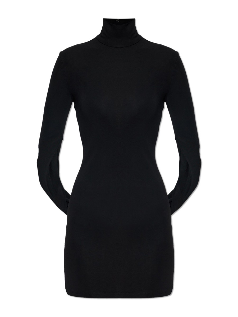 Explore the authentic Alexander Wang women's MINI DRAPED DRESS in Black