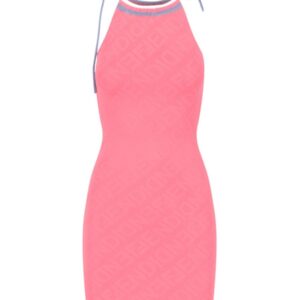 Discover the authentic Fendi women's MINI DRESS in Pink
