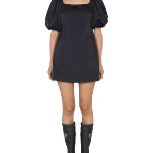 Discover the authentic PATOU women's MINI DRESS WITH BALLOON SLEEVES in Black