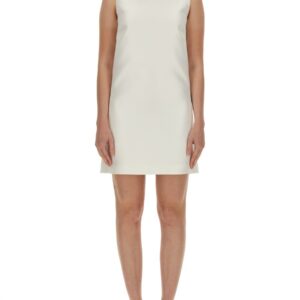 Explore the authentic Versace women's MINI DUCHESSE DRESS WITH CRYSTALS in White