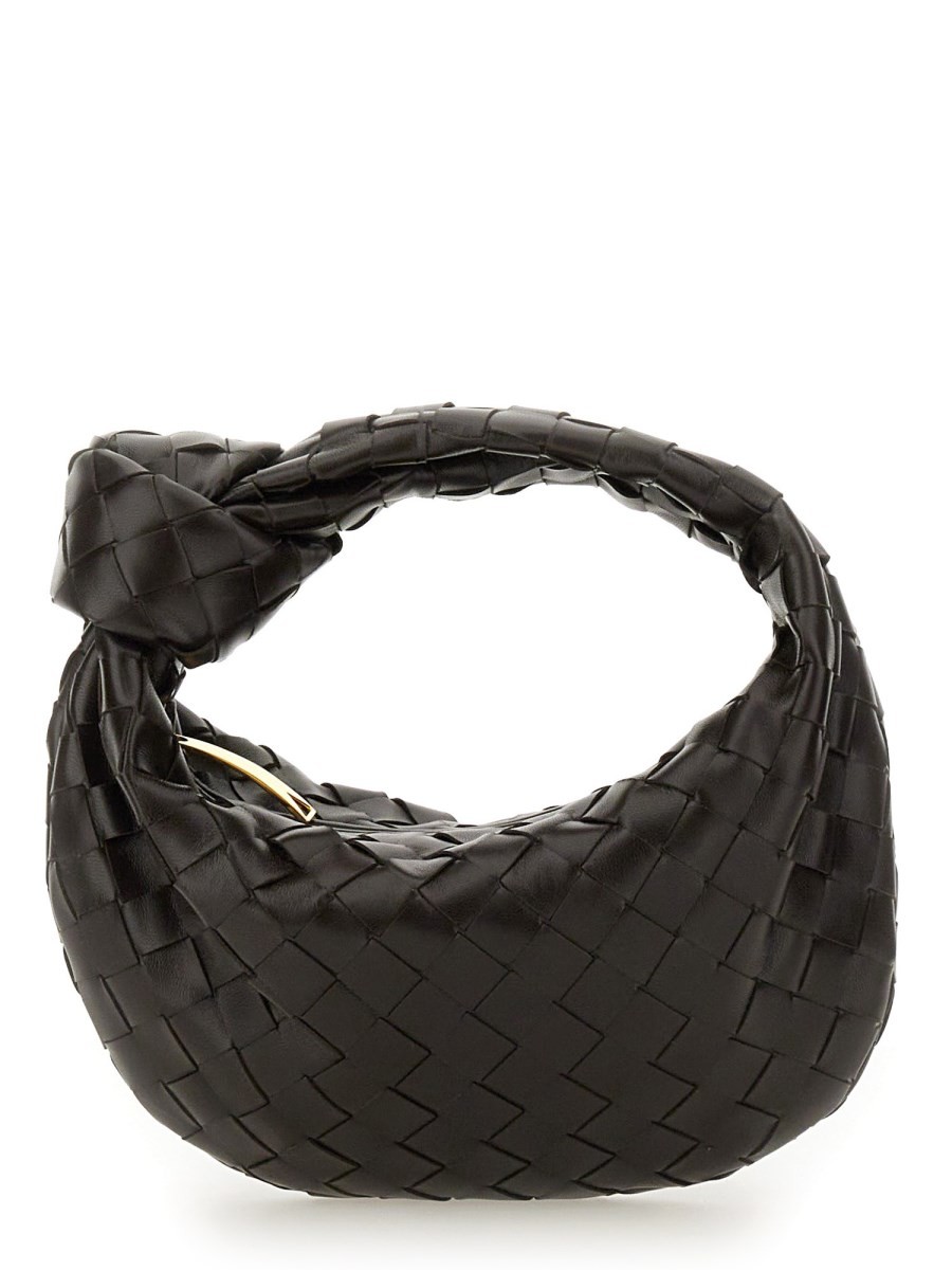 Refresh your wardrobe with the Bottega Veneta women's MINI "JODIE" BAG in Brown