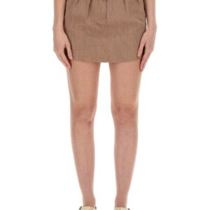 Discover the authentic ALYSI women's MINI SKIRT in Brown