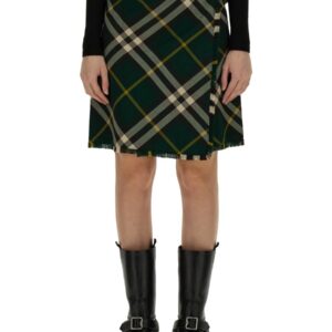 Discover the authentic Burberry women's MINI SKIRT in GREEN